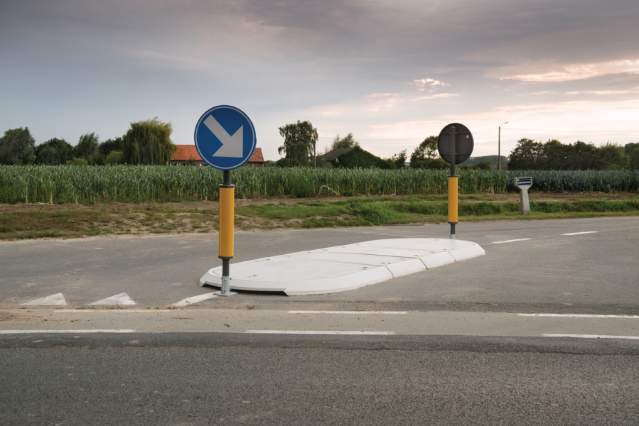 Îlot de traffic Zuibroekstraat Dixmude