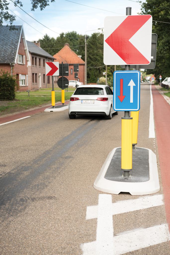 Rétrécissement M. Scheperslaan Heusden-Zolder