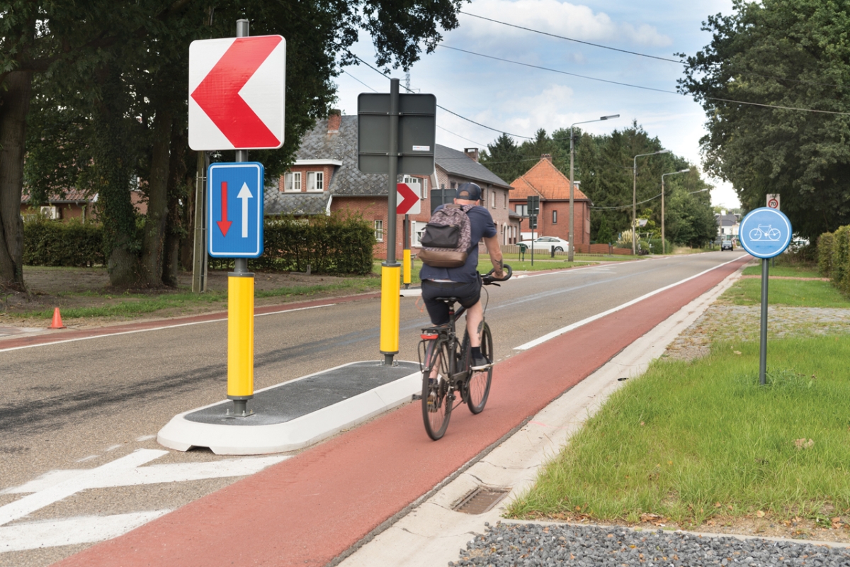 Rétrécissement M. Scheperslaan Heusden-Zolder