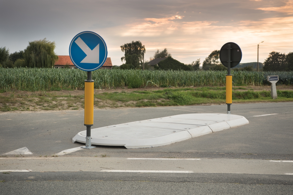 Îlot de traffic Zuibroekstraat Dixmude