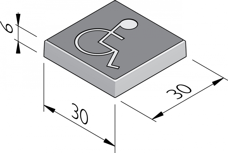 Dalles à symbole 30x30