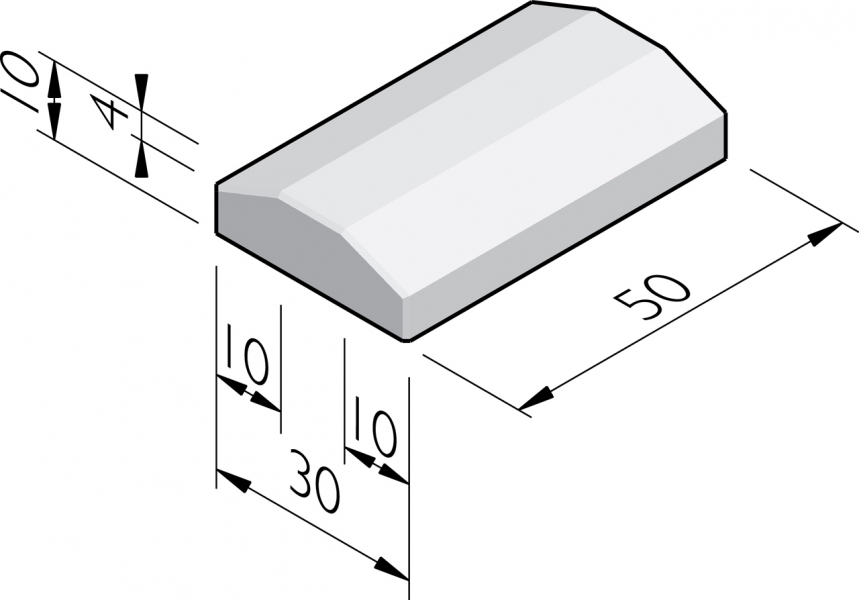 Bordures de séparation 10/30x10