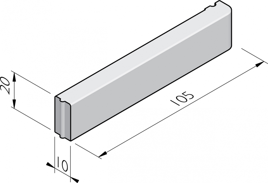 Bandes d'entourage d'arbres 10x20