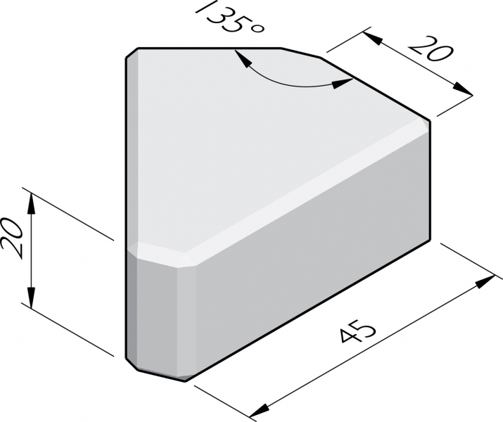 Blocs d'empilage 20x20 élément pointe