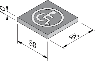 Dalles à symbole 88x88