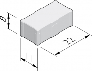 Pavés Draino 22x11