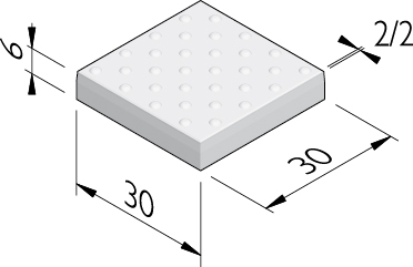 Dalles à protubérances 30x30