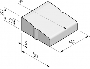 Blocs de rond-point 50