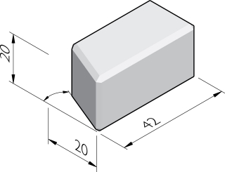 Blocs d'empilage 20x20 coin