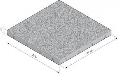 Dalle de plancher esthétique avec structure