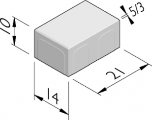 Pavés poreux 21x14
