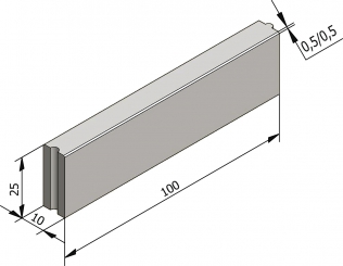 25x10 0,5/0,5 Type ID7