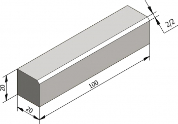 20x20 2/2 Type IB abaissé